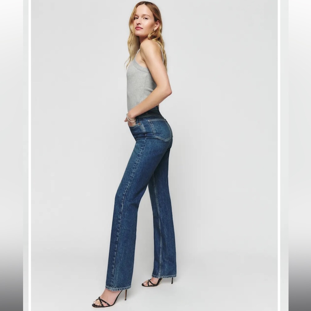 Reformation High Rise Blue Jeans